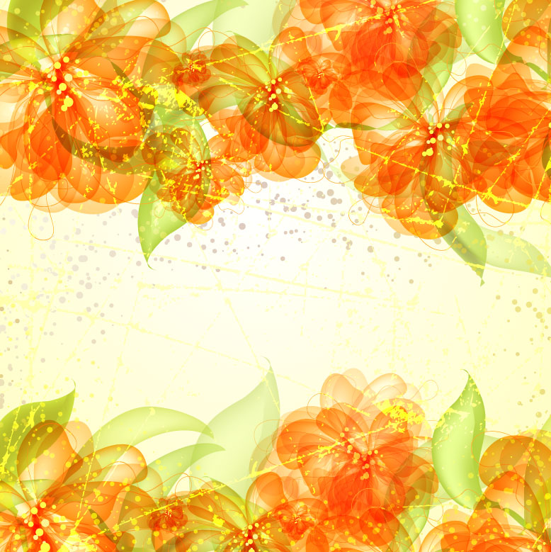 free vector Colorful flowers background 05 vector