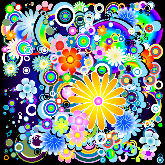 Colorful flowers (21677) Free EPS Download / 4 Vector