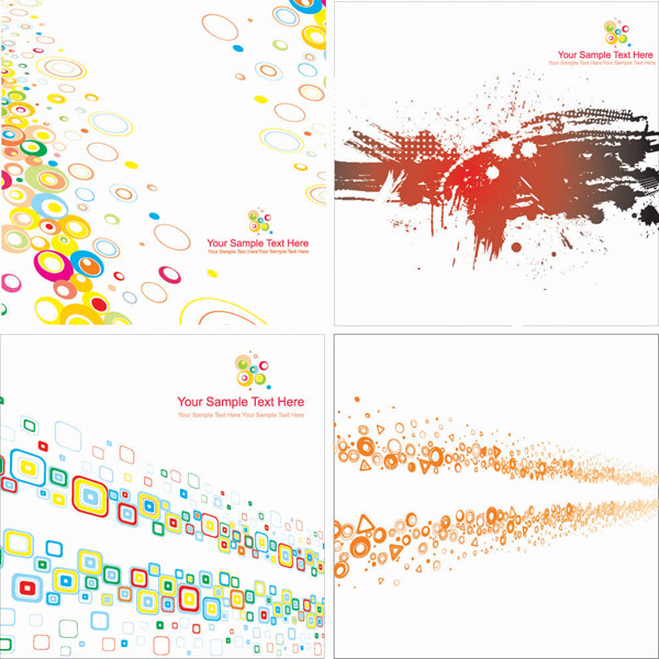 free vector Colorful graphics background vector fashion
