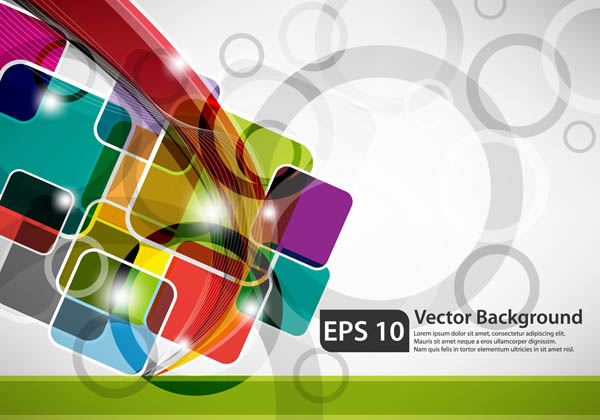 free vector Colorful rectangles background vector