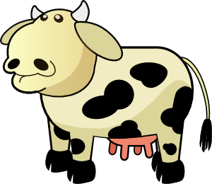 free vector Colour Cows clip art