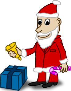 free vector Comic Characters Santa clip art