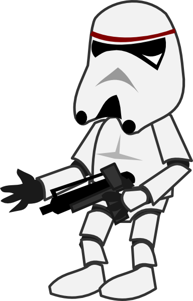 free vector Comic Characters Stormtrooper clip art