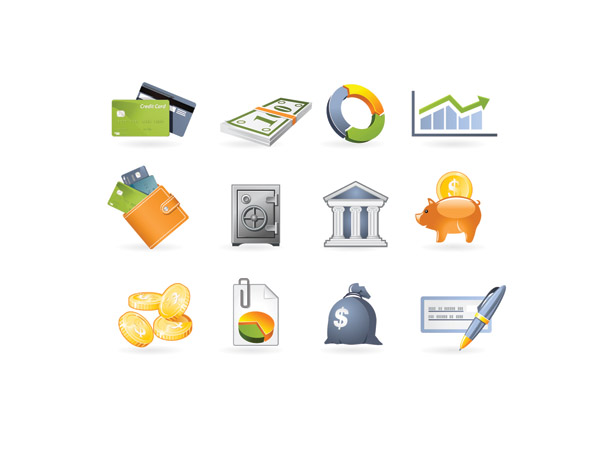 free vector Commercial and financial icon vector 2