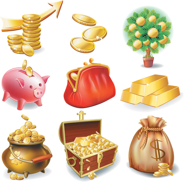 free vector Commercial and financial icon vector 3