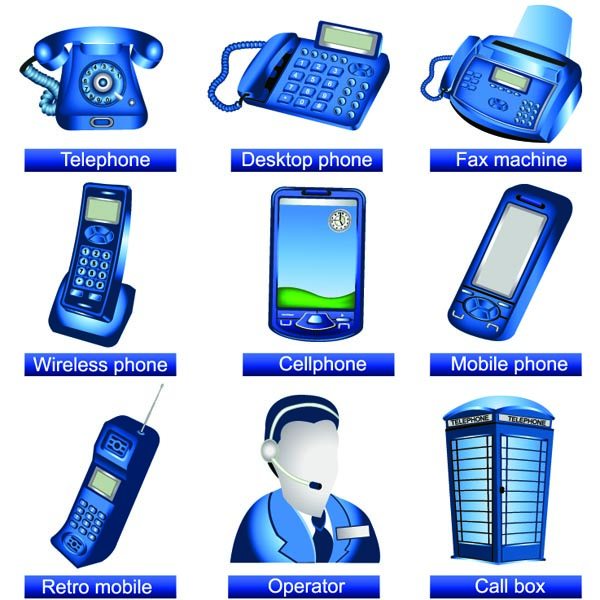 free vector Communication Facilities Icons - Vector Communication Icons Vector