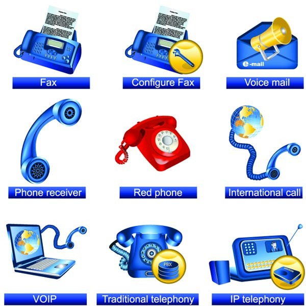 free vector Communication facilities icons vector
