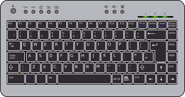 free vector Compact Keyboard clip art