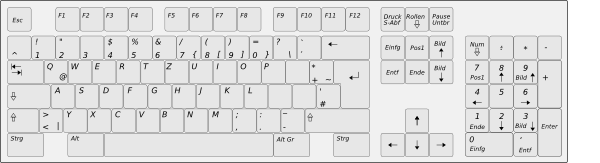 free vector Computer Keyboard Layout De clip art