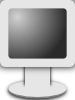 free vector Computer Lcd Screen Icon Grayscale clip art