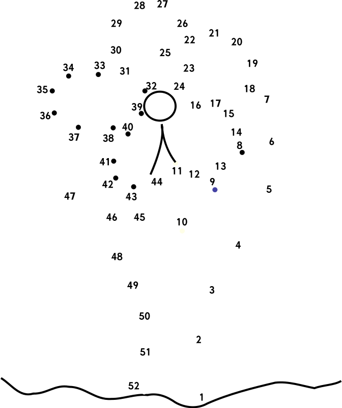 free vector Connect the Dots Flower