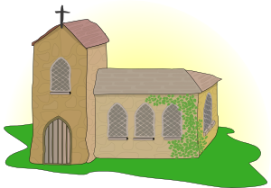free vector Country Church clip art
