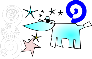 free vector Cow And Stars clip art