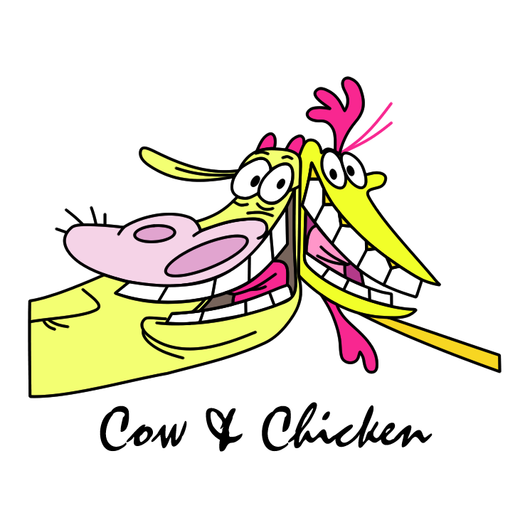 free vector Cow chicken