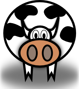 free vector Cow clip art