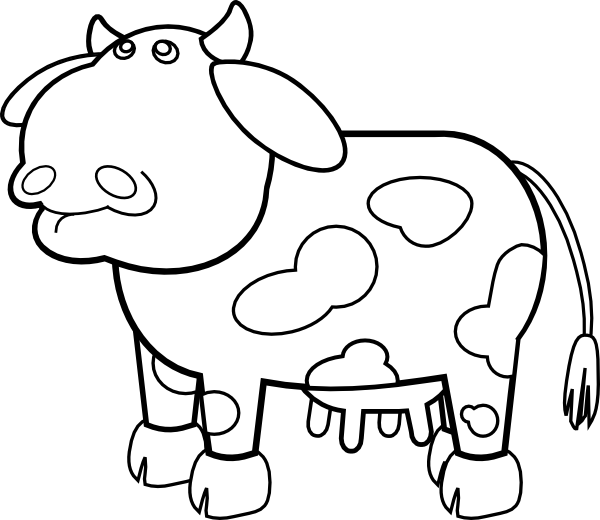 free vector Cow Outline clip art