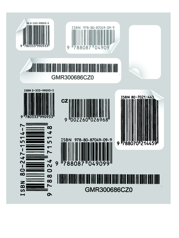 free vector Creative and practical bar code label vector 1