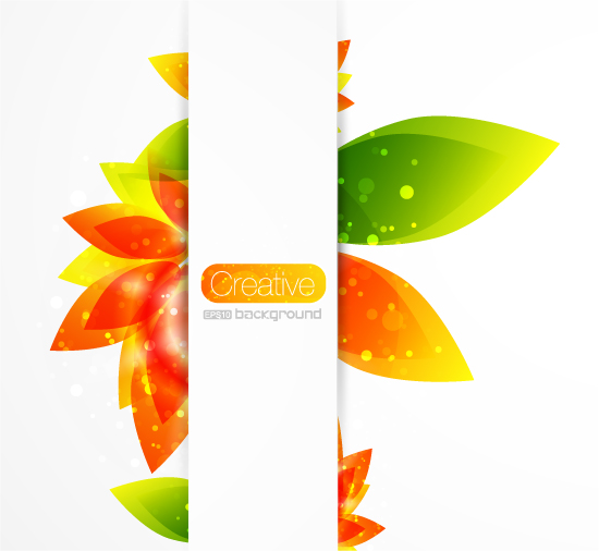 free vector Creative floral background vector 2 gorgeous