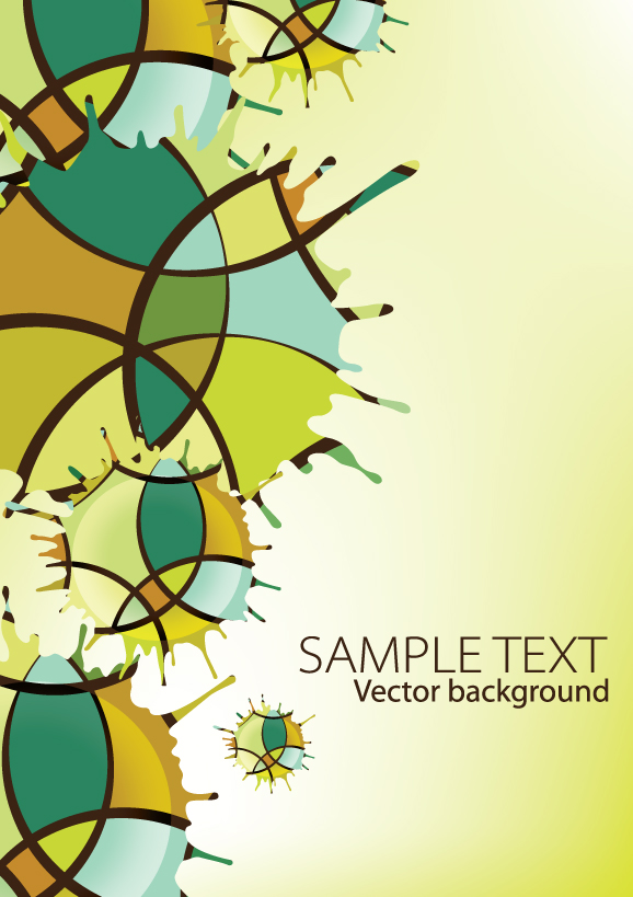 free vector Creativity dripping traces the background 01 vector