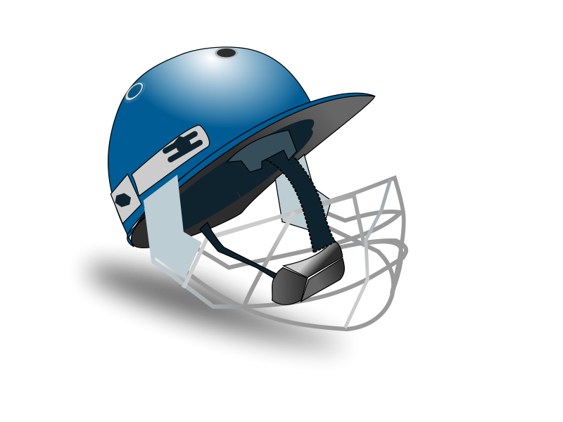 free vector Cricket helmet by netalloy