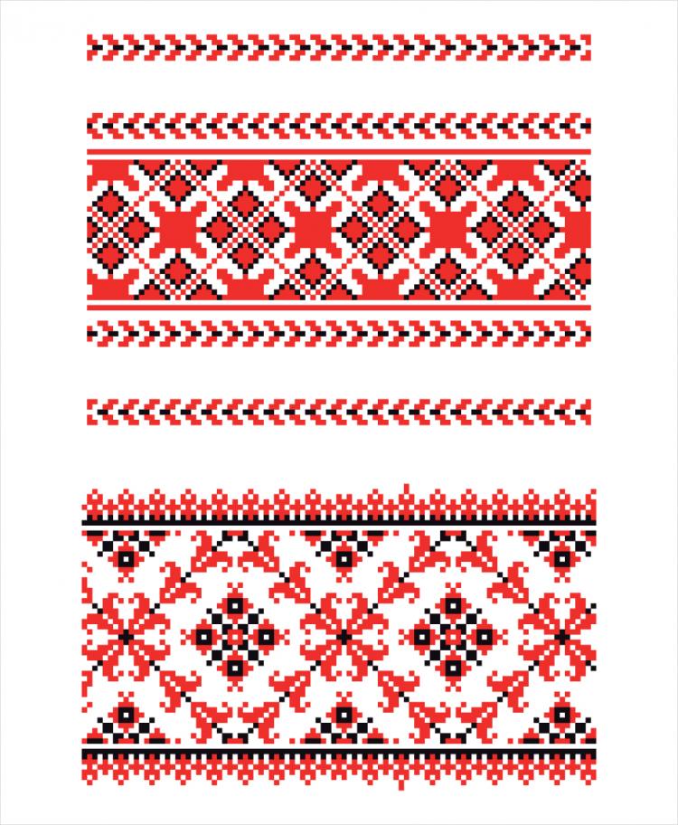 free vector Cross stitch patterns 05 vector