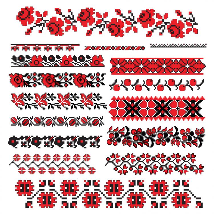 free vector Cross stitch patterns 07 vector
