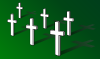 free vector Crosses On Field Remembrance Day clip art