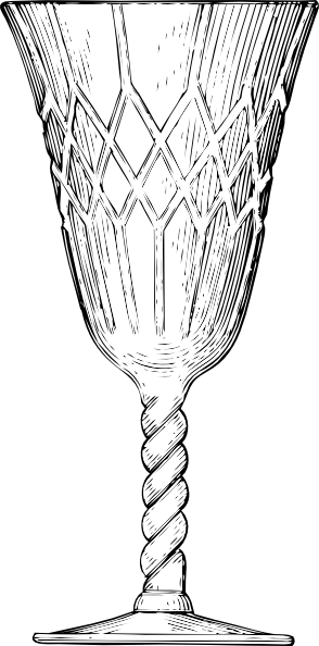 free vector Crystal Cup Glass clip art