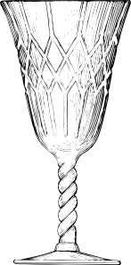 free vector Crystal Cup Glass clip art
