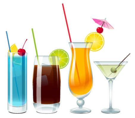 free vector Cups drinks vector material