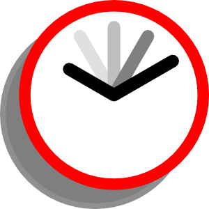 free vector Current Event Clock clip art