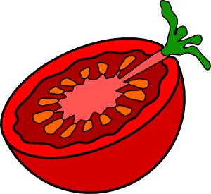 free vector Cut Tomato clip art
