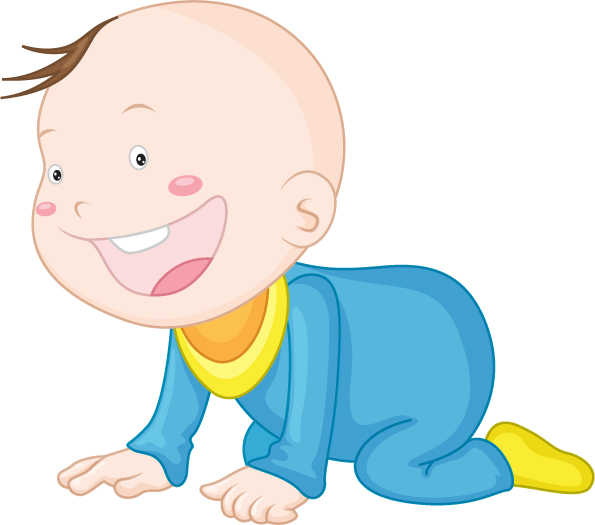 Download Cute baby vector Free Vector / 4Vector