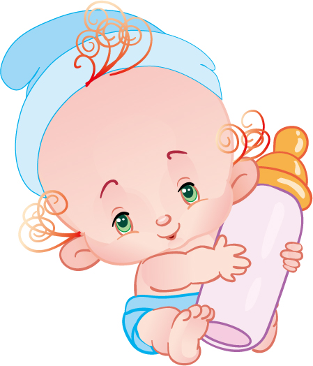 Download Cute baby vector Free Vector / 4Vector