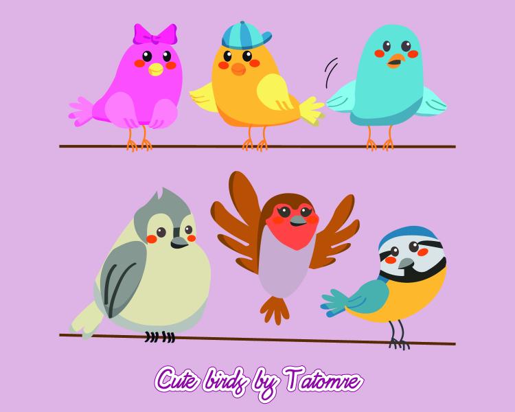 free vector Cute Bird Vectors!!!