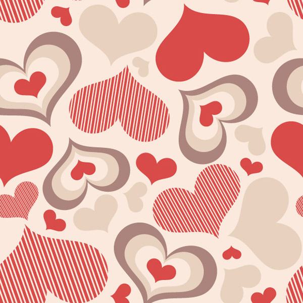 Cute hearts background (16639) Free EPS Download / 4 Vector