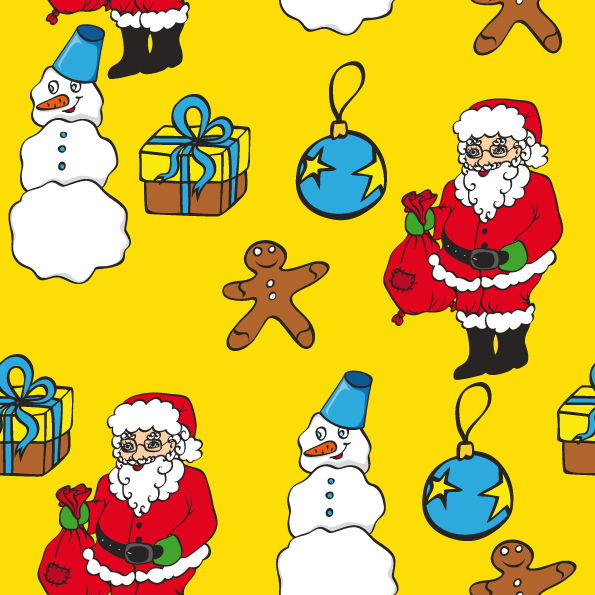 Cute Santa, cartoon, christmas, HD phone wallpaper | Peakpx
