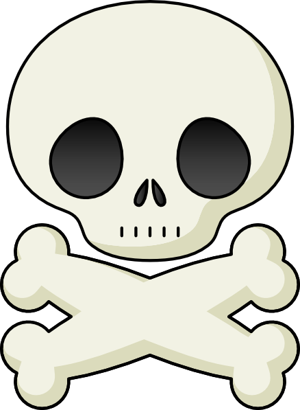 free vector Cute Skull clip art