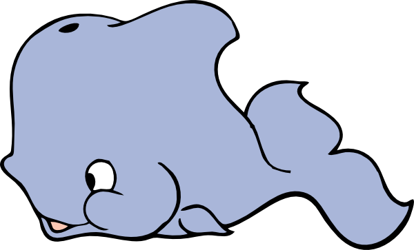 free vector Cute Whale clip art