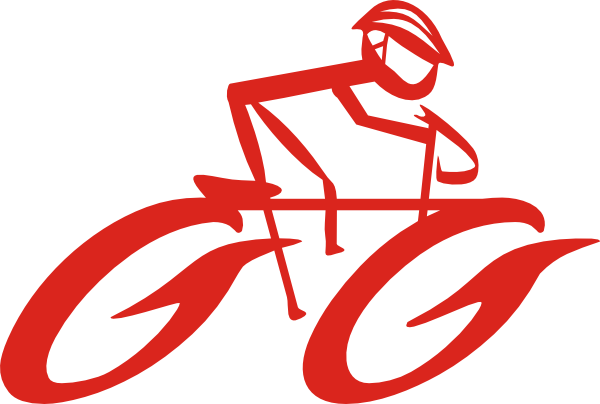 free vector Cyclist On Bike clip art