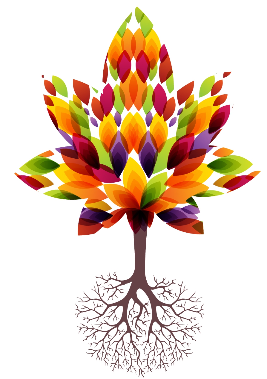 free vector Decorative tree and roots