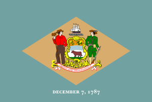 free vector Delaware Flag clip art