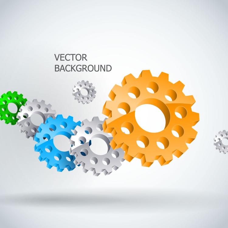 free vector Delicate gear vector