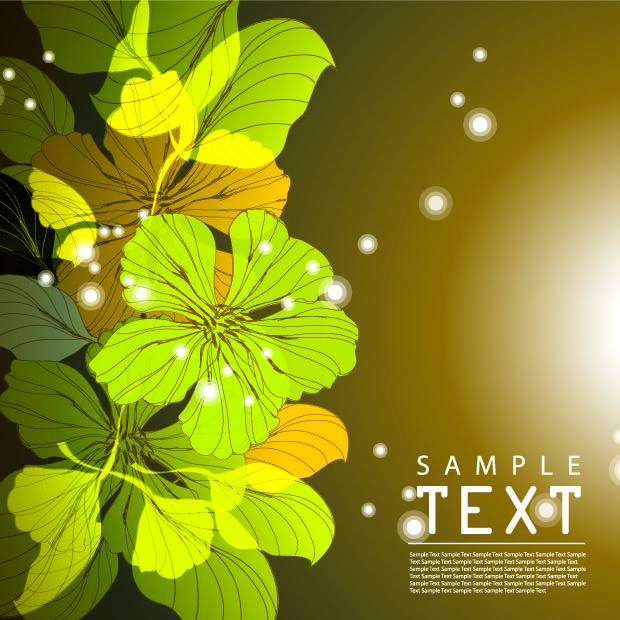 free vector Delicate nature of the leaves vector