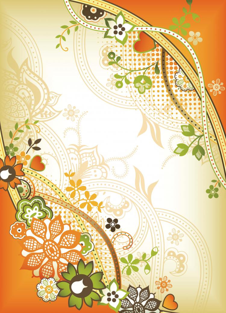 Delicate pattern background vector Free Vector / 4Vector