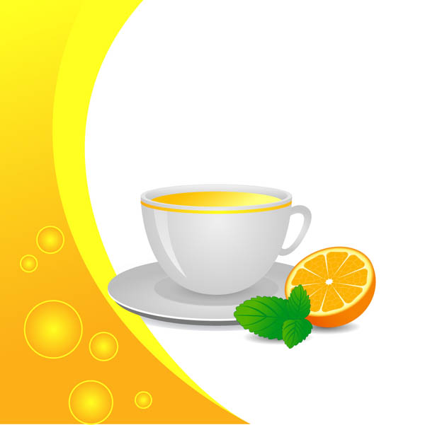 free vector Delicious orange juice elements vector