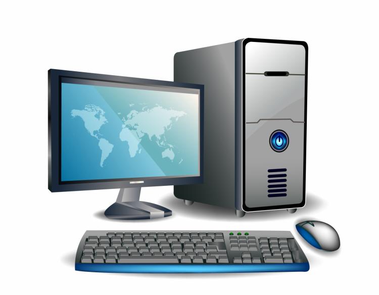 Desktop computer (133661) Free AI, EPS Download / 4 Vector