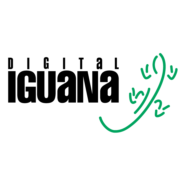 free vector Digital iguana