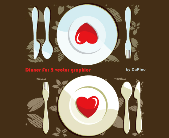 free vector Dinner For 2