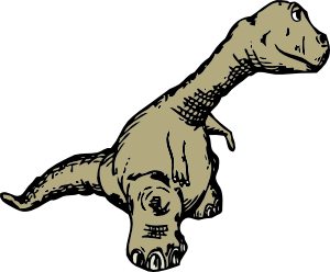 free vector Dinosaur Sideview clip art
